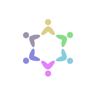 İNSANLAR BAĞLANDI BİRLİK Ekibi İşaret Sembolü Logosu