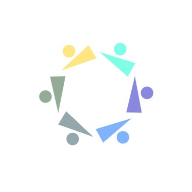 İNSANLAR BAĞLANDI BİRLİK Ekibi İşaret Sembolü Logosu