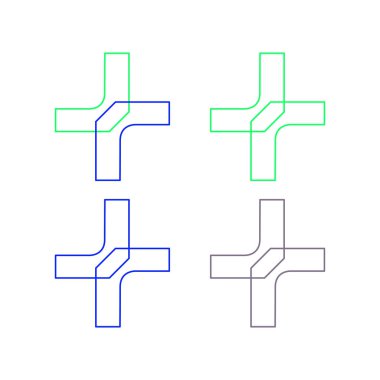 FARMACY MEDİK Çapraz İşaret Sembolü Logo VECTOR