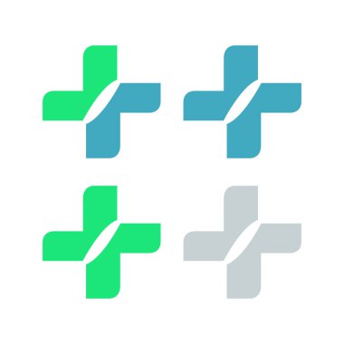 FARMACY MEDİK Çapraz İşaret Sembolü Logo VECTOR