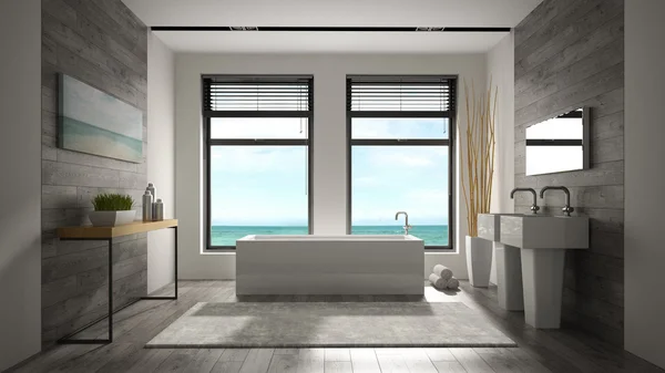 İç modern banyo 3d render