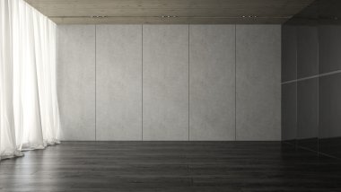 Boş oda 3d render iç