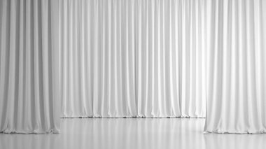 Boş iç oda arkaplanı 3d illüstrasyon