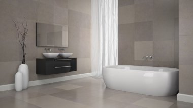 Granit banyo iç duvar karosu