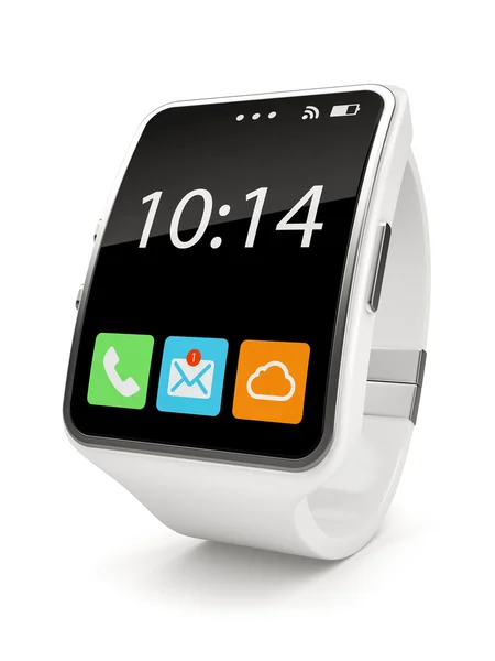 White Smart watch on white background — Stock Photo, Image