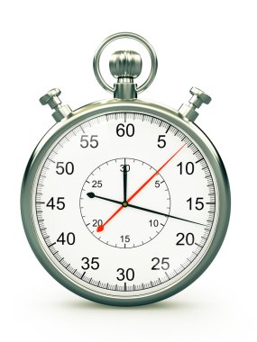 Beyaz arka plan üzerinde eski stil Chronometre