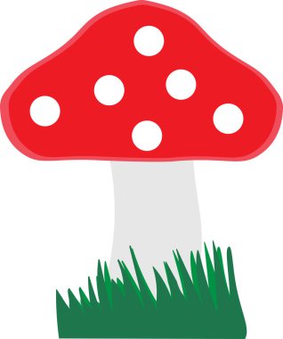 Kırmızı şapkalı mantar.