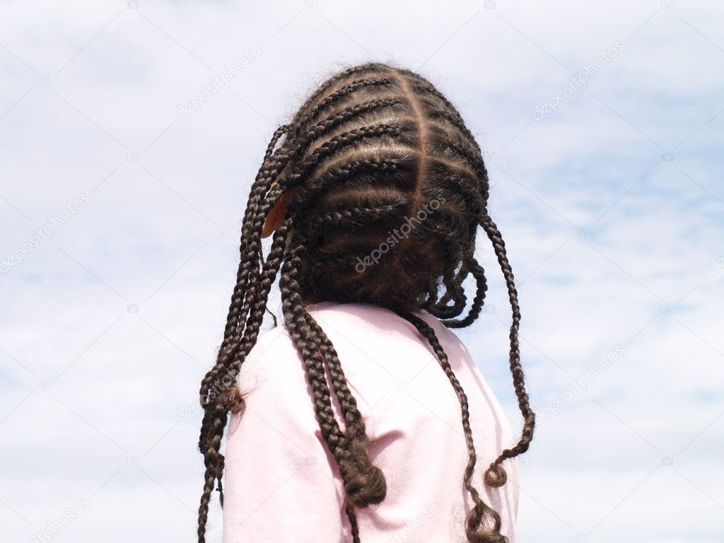 Girls braided hair
