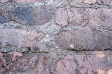 Eski kirli duvar kapanıyor. Grunge soyut fotoğraf arkaplanı. Güzel taş dokusu deseni.
