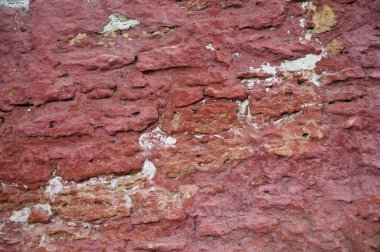 Eski kirli duvar kapanıyor. Grunge soyut fotoğraf arkaplanı. Güzel taş dokusu deseni.