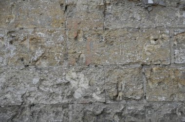 Eski kirli duvar kapanıyor. Grunge soyut fotoğraf arkaplanı. Güzel taş dokusu deseni. İşlem sonrası ve tasarım için iyi