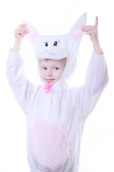 Fancy Rabbit Costumed Girl — Stock Photo, Image