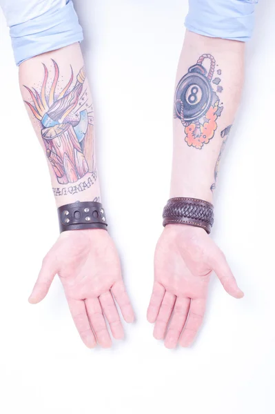 Tattooed Arms — Stock Photo, Image
