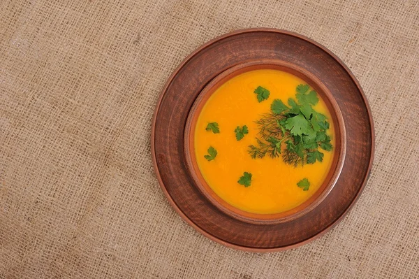 호박 수프 그릇 — 스톡 사진