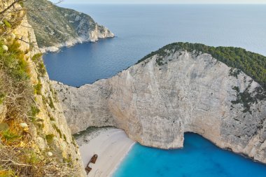 Şaşırtıcı Panorama Navagio batık beach, Zakynthos