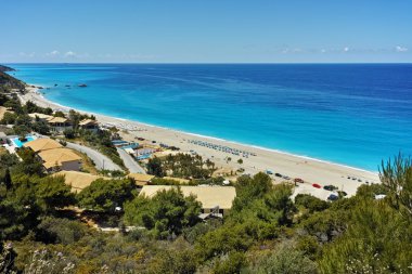 Katisma Beach, Lefkada, Ionian Islands şaşırtıcı Panoraması