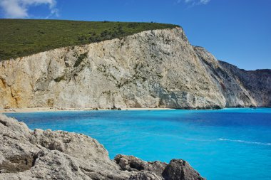 Porto Katsiki Beach, Lefkada, Ionian Islands şaşırtıcı görünümü