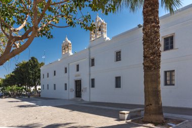 Ön görünüm, kilise, Panagia Ekatontapiliani Parikia, Paros Adası, Cyclades,