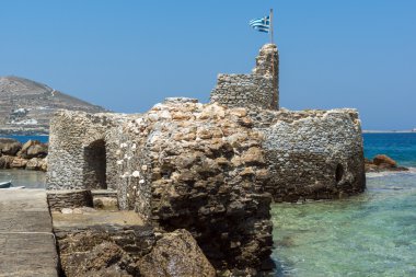 Venedik Kalesi Naoussa şehirde, Paros Adası, Cyclades
