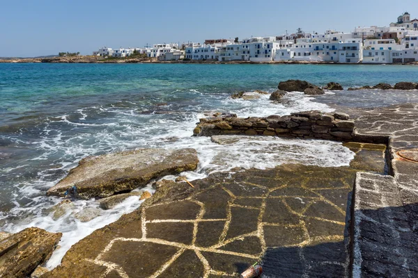 Panorama incroyable de la ville de Naoussa, île de Paros, Cyclades — Photo