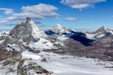 Mount Matterhorn, Valais Canton, Alpler kış görünümü