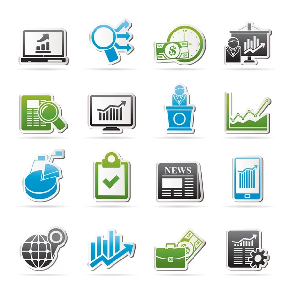 Business and Market analysis icons — Stock Vector