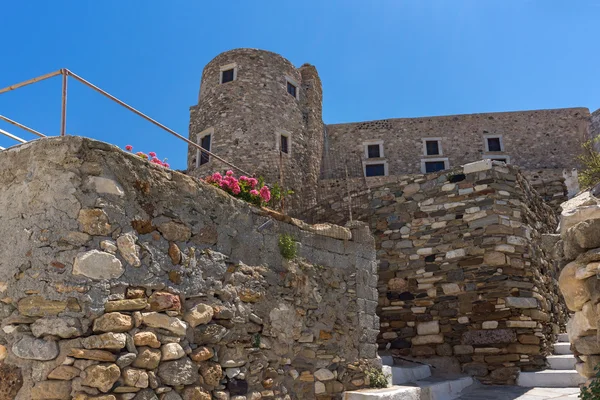 Pevnost v Kykladách město, ostrov Naxos Chora — Stock fotografie