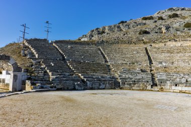 Filippi, Yunanistan'ın arkeolojik alanda antik tiyatro kalıntıları