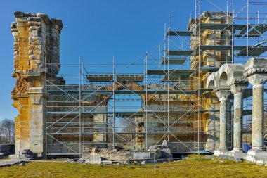 Bazilika arkeolojik alanda eski Filippi, Yunanistan