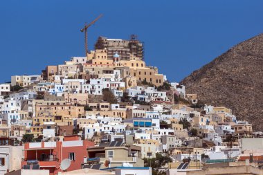 St. George Roma Katolik Katedrali, kasaba Ermopoli, Syros, Yunanistan
