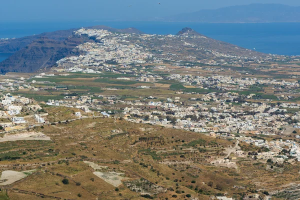 Panoramic view of Santorini island, Greece — Stock Photo, Image
