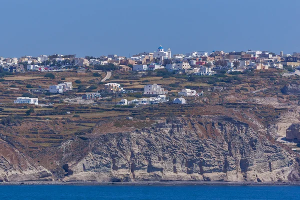 ギリシャ サントリーニ島イア町のパノラマ ビュー — ストック写真