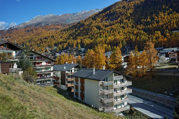Úžasné Panorama do Zermattu Resort, kantonu Valais — Stock fotografie