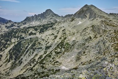 Panorama Dzhangal ve momin dvor Peaks, Pirin Dağı