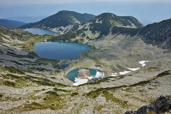 Panorama incrível para lagos Kremenski, montanha Pirin — Fotografia de Stock