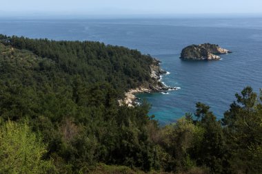 Gramvousa Adası Thassos, Yunanistan için şaşırtıcı Panorama