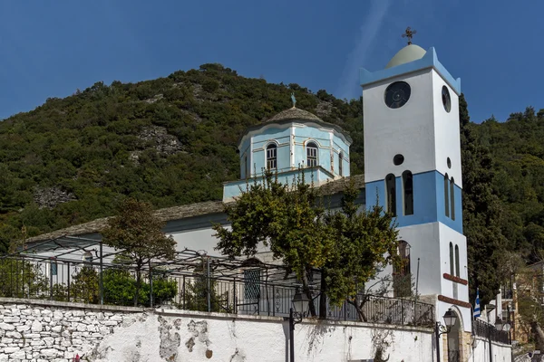 Amazing view of Holy Virgin Church  in village of Panagia, Thassos island, Greece — Stock Photo, Image