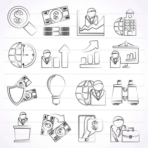 Business and Finance Strategies  Icons — Stock Vector