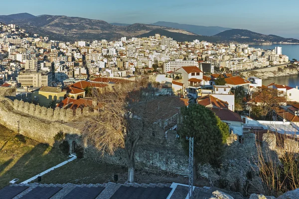 Amazing Panorama a Kavala, Grecia — Foto Stock