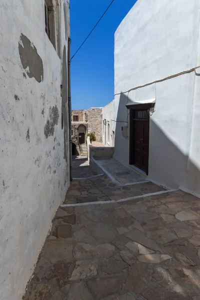 Street in the fortress in Chora town, Naxos Island, Greece — Stock Photo, Image