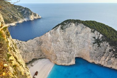 Şaşırtıcı Panorama Navagio batık beach, Zakynthos