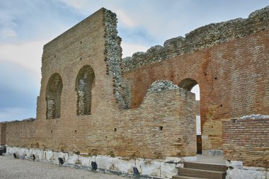 antik kalıntıları Roma Odeon, Patras, Peloponnese