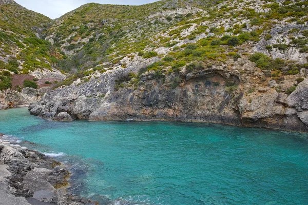 Limnionas Panoraması plaj bay Zakynthos Adası'nda — Stok fotoğraf