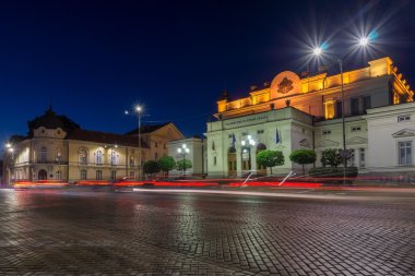 Sofya şehir Millet Meclisi inanılmaz gece fotoğrafı