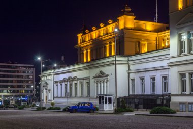 Sofya şehir Millet Meclisi inanılmaz gece fotoğrafı
