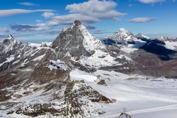 Mount Matterhorn, Valais Canton, Alplerin muhteşem görünümü — Stok fotoğraf