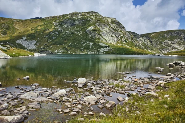Úžasné Panorama látka, Rilského pohoří, sedmi rilských jezer — Stock fotografie