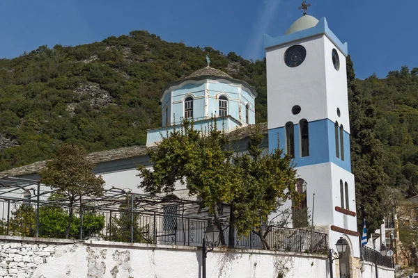 View of Holy Virgin Church  in village of Panagia, Thassos island, Greece — Stock Photo, Image