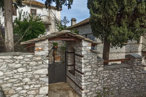 Старые дома в деревне Теологос, остров Тассос, Греция — стоковое фото