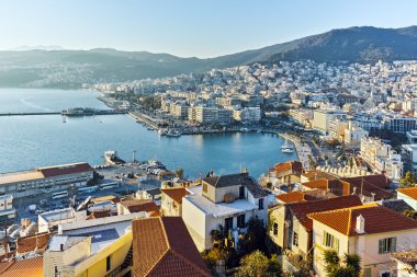 Panoramik bağlantı noktasına, Kavala, Yunanistan